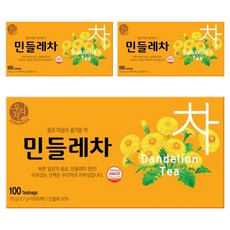 우리차 민들레차, 700mg, 100개입, 3개