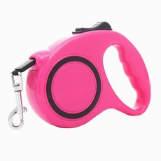 中國 sj 自動伸縮牽引繩 5m, 枚紅色, 1個