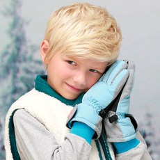 bay-b 兒童鋪棉手指手套 素色