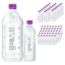 몽베스트 위드어스 무라벨 생수 500mL 40p + 1L 24p, 24개