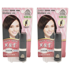 美吾髮 黑髮靈補色筆 暫時性 4g, 自然黑褐, 2件