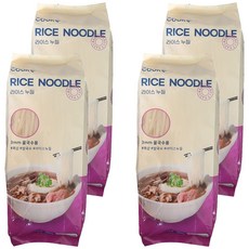 쿡샵 라이스 누들 3mm, 4개, 250g