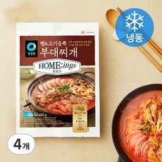 호밍스 햄&고기듬뿍 부대찌개 2~3인분(냉동), 4개, 600g