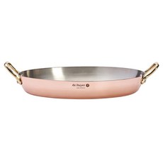 de Buyer 畢耶 Inocuivre 銅鍋系列 雙耳橢圓魚鍋 32cm 契合銅鍋黃銅柄 無鍋蓋 1個