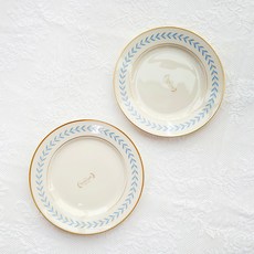 Syracuse CHINA 麵包盤 15.5cm, 盤子 2入, 2個, 藍色月桂