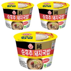 오뚜기 컵밥 얼큰 순후추 돼지국밥, 3개, 311.5g