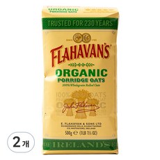 플라하반 유기농 포리지오트, 500g, 2개