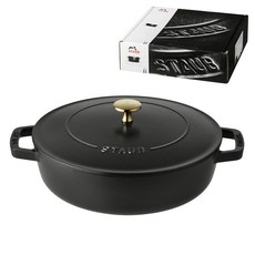 staub Blazer炒鍋湯鍋, 黑色, 24cm, 1個