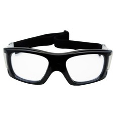 FANTON 足球 籃球 護目鏡 XFSG51, 透明(鏡片), 黑色(鏡框), 白色(矽膠), 1個