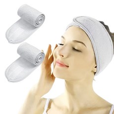 비타벨로 찍찍이 세안 헤어밴드, 화이트, 2개