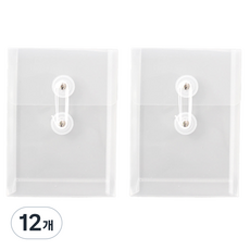 테일스타 화일 메모지 보관 세로형 케이스, 투명, 12개