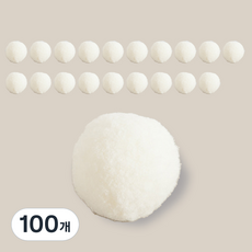플라워트리 스티로폼 볼 만들기 DIY 폼폼이 4cm, 크림, 100개