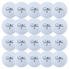 Saint Nine 混和款高爾夫回收球 42.67mm, 1組, 20入, 白色(隨機出貨)