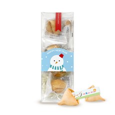 幸運餅乾 新年雪人系列 10入+籤語 隨機出貨, 50g, 1盒