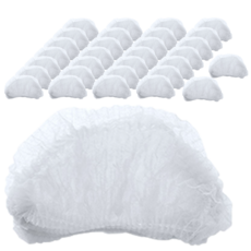 一次性透氣防塵帽 21吋, 300個, 白色
