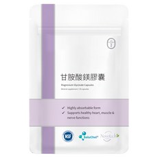 De Chuang 德創生技 甘胺酸鎂膠囊 高吸收 幫助入睡 30顆/包, 1包