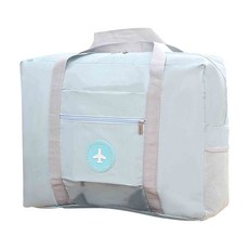 大容量防水旅行袋 拉桿包, 藍色, 1個