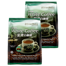 Gold Choice 金寶 即溶榛果白咖啡 600g, 40g, 15入, 2袋