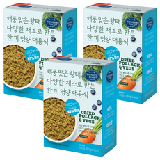 원더푸드 전연령용 강아지 한 끼 영양 대용식 사료 4p, 황태, 320g, 3개