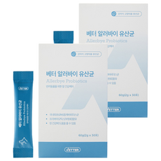 베터 반려동물 알러바이 영양제, 장건강/유산균, 60g, 2개