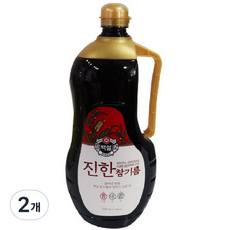 백설 진한 참기름, 1.5L, 2개