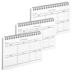 MUNID 線圈精裝上翻式週計畫本, 3個, 混合色