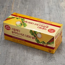 서울우유 체다 슬라이스 치즈 멀티, 18g, 25개입, 4개