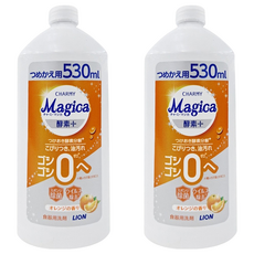 LION 獅王 CHARMY Magica 洗碗精 柑橘, 530ml, 2瓶