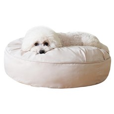 후즈펫 강아지 무중력 방석, 베이지, 1개