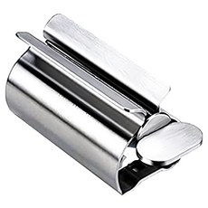 Osun 歐桑生活 可立式多功能不銹鋼金屬擠管擠牙膏器 CE483, 1個, 銀色