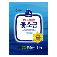 샘표 소금요정 천일염 꽃소금, 3kg, 1개