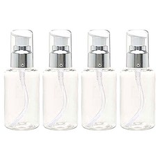 瓶子 Wholesale.com DT50 精華容器, 容器（透明），蓋子（銀色）, 4個