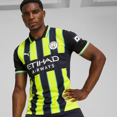 PUMA 男女通用 曼城客場應援球迷版短袖球衣 77508602