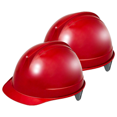 DONGMYUNG 標準頭盔型安全帽 DMS-1001F, 2個, 紅色