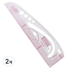 服裝打版放碼尺 直線曲線尺, 混色, 2個