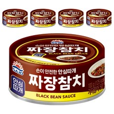 사조 짜장참치, 5개, 100g
