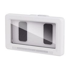 360度旋轉浴室防水手機盒, 白色, 1盒