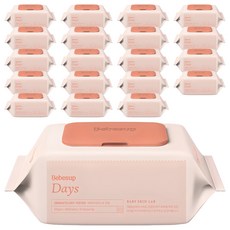 베베숲 데이즈 물티슈 캡형, 80매, 20개