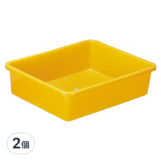 百貨King 500密林 置物籃 收納籃 黃色 台灣製, 45 x 34.5 x 11cm, 2個