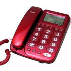 SAMPO 聲寶 全免持來電顯示有線電話 紅色, HT-W1310L