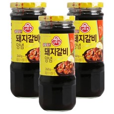 OTTOGI 不倒翁 韓式醬烤豬排醬, 240g, 3罐