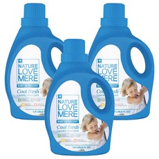 네이쳐러브메레 친환경 유아세제 쿨 프레쉬, 1.8L, 3개