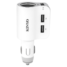 Kinyo USB車用二合一充電器 + 點菸器 CRU-40 50 x 38 x 103mm 55g, 1個, 3孔