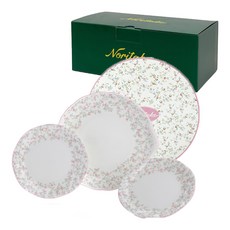 노리다케 큐티로즈 접시 3종세트, 1세트, 27cm plate + 18cm plate 2p + gift box