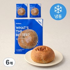 널담 고단백 배꼽 베이글 흑임자 (냉동), 6개, 140g