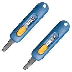 델리 잡기편한 오토락 톱날컷터 TD700, 블루, 2개