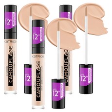 캐트리스 리퀴드 캐머플라지 하이 커버리지 컨실러 5ml, 005호 라이트 내추럴, 3개