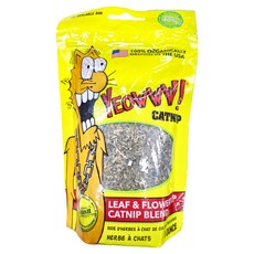 YEOWWW CATNIP 瘋狂貓 玩具 - 100%有機種植貓薄荷 葉子和花朵混合, 貓草, 1oz, 1包