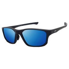 FANTON 偏光運動太陽眼鏡 SF730, 藍色鏡面(鏡片), 黑色(鏡框)
