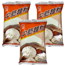 義峰食品 中筋麵粉, 500g, 3包